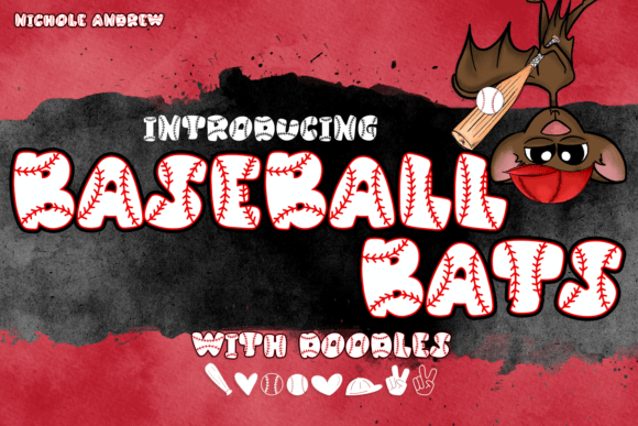 Baseball Bats Font: A Display Typeface for Playful Campaigns