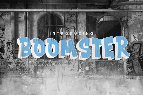 Boomster Font: A Graffiti Display Typeface for Editorial Design