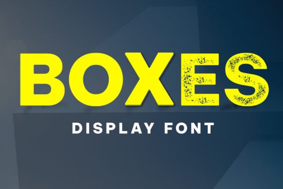 Boxes Font: A Retro Display Typeface for Branding