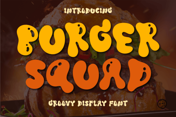 Burger Squad Font: Retro Charm for Craft Projects
