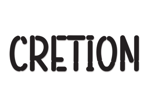Cretion Font: A Sweet Handwritten Display Typeface for Crafters