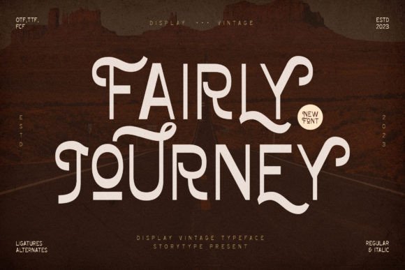 Fairly Journey Font: A Display Typeface for Luxury Campaigns