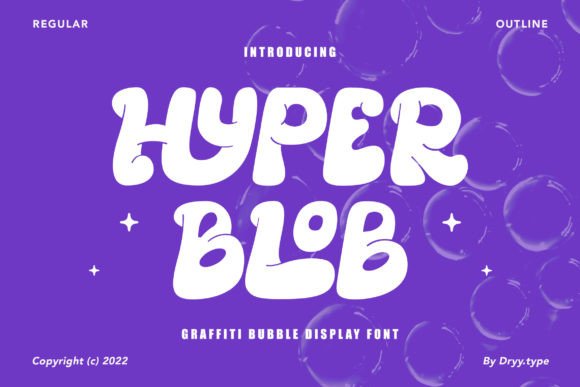 Hyper Blob Font: Boost Engagement with Playful Display Type