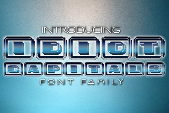 Idiot Capitals Font: Bold Display Typography for Web Design