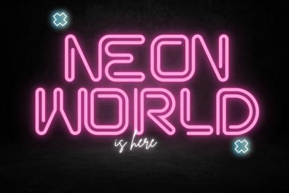 Neon World Font Review: Authentic Glow for Brand Identity