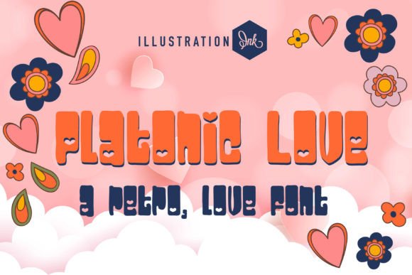 Platonic Love Font: Retro Typography for Digital Campaigns