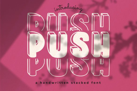 Push Font: A Display Typeface for Editorial Design