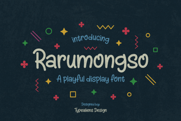 Rarumongso Font: Playful Typography for Handmade Goods
