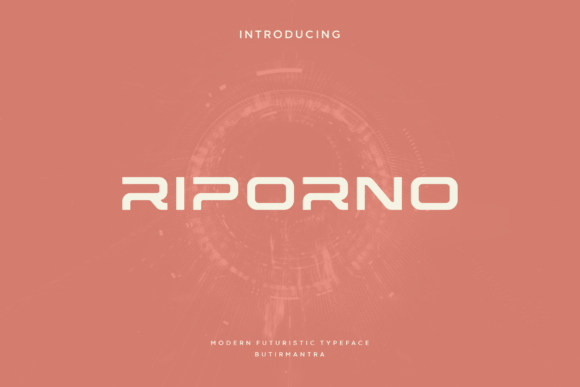Riporno Font: A Futuristic Typeface for Editorial Design