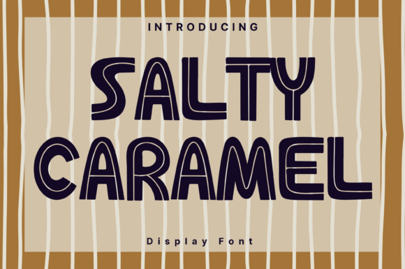 Salty Caramel Style Font for Editorial Design