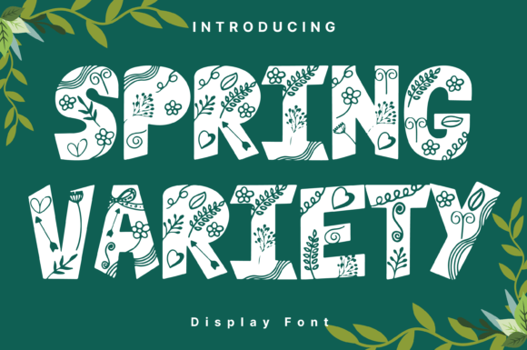 Spring Variety Font Review: Whimsy for Modern Brand Identity