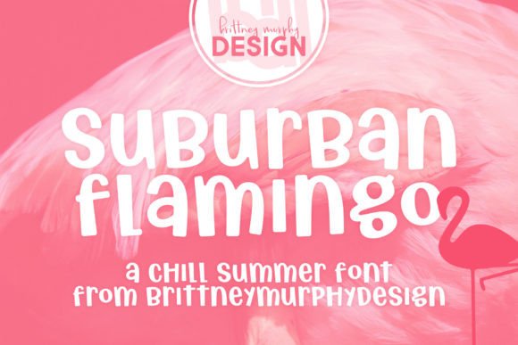 Suburban Flamingo Font for Editorial Design