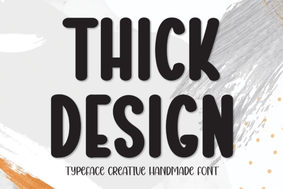 Thick Design Font: Handmade Charm for Makers