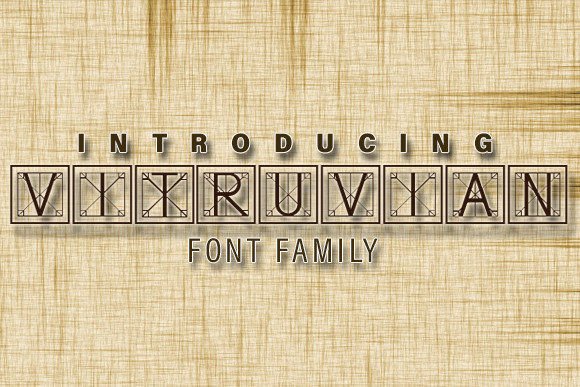 Vitruvian Font: Vintage Charm for Handmade Products