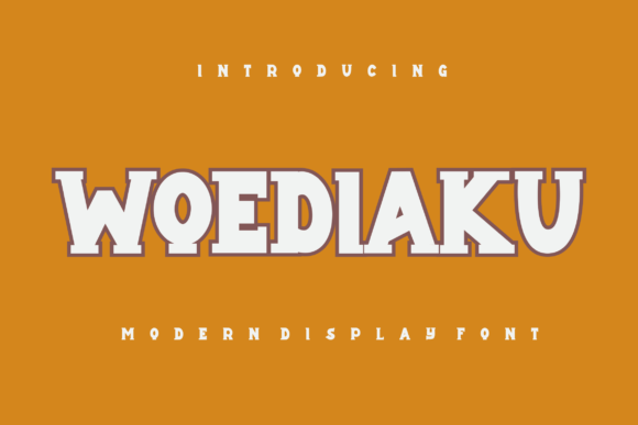 Woediaku Font: Bold Display Type for Campaigns